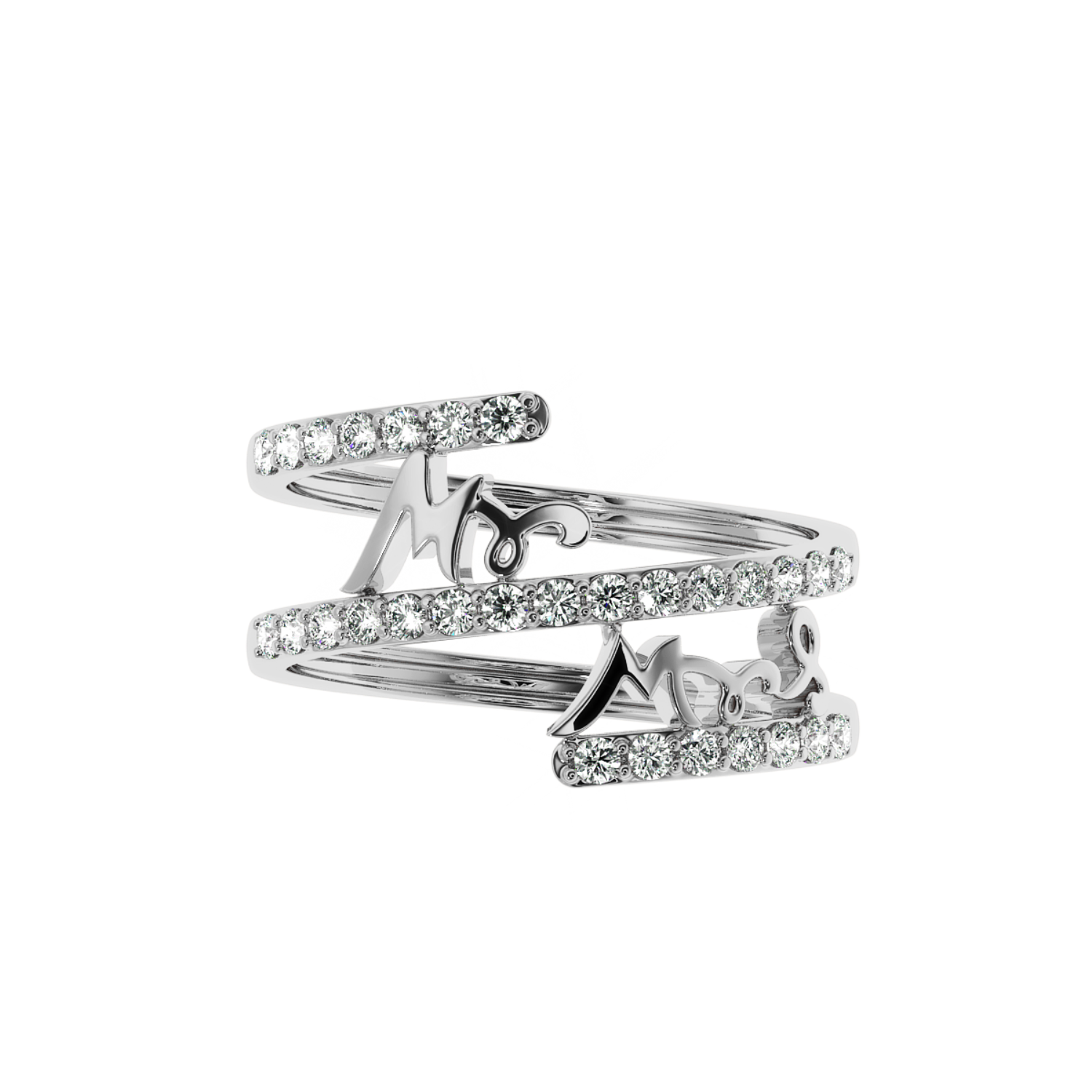 Solitairekart-0.41 CT Happily Ever After Lab Diamond Ring
